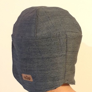 Férfi sapka, fiú sapka. Kék farmer, puha thermo béléssel. 63 cm. Upcycled, NoWaste. Új, egyedi tervezésű kézműves termék - Meska.hu