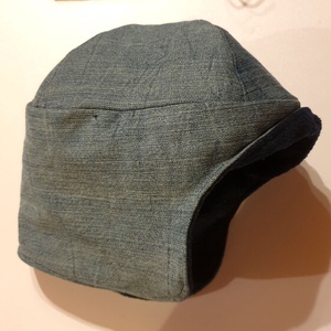 Férfi sapka, fiú sapka. Kék farmer, puha thermo béléssel. 63 cm. Upcycled, NoWaste. Új, egyedi tervezésű kézműves termék - ruha & divat - sál, sapka, kendő - sapka - Meska.hu