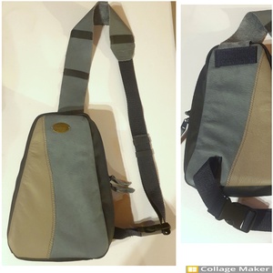 Kis hátizsák, crosstáska, övtáska, sling bag, nőknek. Kék és szürke, valódi bőr, vízzáró, tabletnek is. Egyedi, kézműves - táska & tok - hátizsák - kishátizsák - Meska.hu