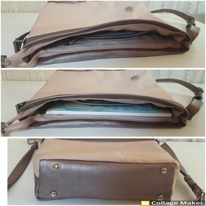 Válltáska, puha valódi bőr. Barackvirág és ezüst színű, egyedi díszítéssel. Új, kézműves termék. Ajándéknak is - táska & tok - kézitáska & válltáska - válltáska - Meska.hu