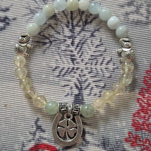 Ásványkarkötő 1, Ékszer, Karkötő, Ásványkarkötő, Gyöngyfűzés, gyöngyhímzés, MESKA