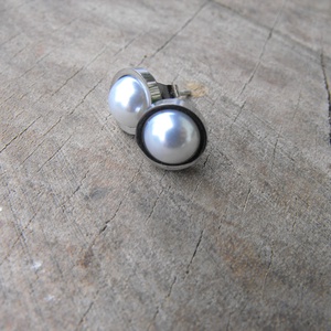 Orvosi fém bedugós fülbevaló - ékszer - fülbevaló - pötty fülbevaló - Meska.hu