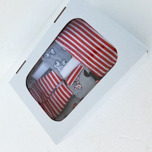 Minni mintás rongyi nyálkendővel a legkisebbeknek - játék & sport - babalátogató ajándékcsomag - Meska.hu