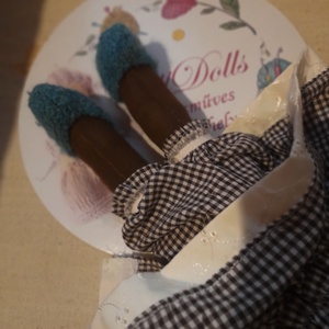 Waldorf típusú baba kockás ruhában - játék & sport - baba & babaház - öltöztethető baba - Meska.hu