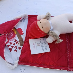 Karácsonyi csoda Hurcibálós Waldorf manóbaba - játék & sport - baba & babaház - babaruha, babakellék - Meska.hu