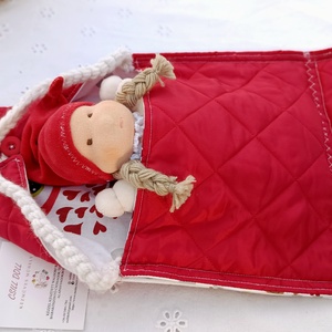 Karácsonyi csoda Hurcibálós Waldorf manóbaba - játék & sport - baba & babaház - babaruha, babakellék - Meska.hu