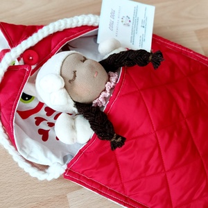 Újabb Karácsonyi csoda Hurcibálós Waldorf manóbaba - Meska.hu