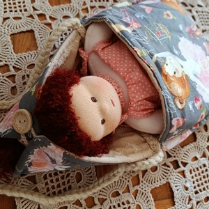 Hurcibálós Waldorf manóbaba a kis barát aki mindig kéznél van - játék & sport - baba & babaház - babaruha, babakellék - Meska.hu