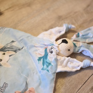 Gyönyörű Babaváró-Babaköszöntő ajándék szett kutyusos mintával - Meska.hu