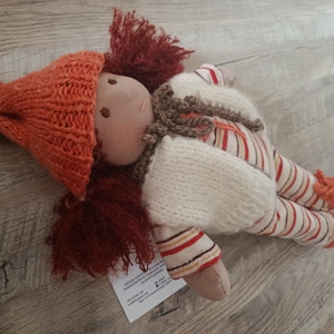  Öltöztethető vöröshajú Waldorf baba keresi társát - játék & sport - baba & babaház - öltöztethető baba - Meska.hu