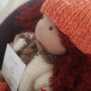  Öltöztethető vöröshajú Waldorf baba keresi társát - játék & sport - baba & babaház - öltöztethető baba - Meska.hu