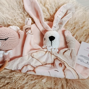 Gyönyörű Babaváró-Babaköszöntő ajándék natúr színekkel, Baba - mama, Babalátogató ajándékcsomag, Varrás, Horgolás, MESKA