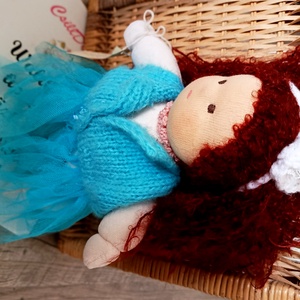 Waldorf manóbaba gyönyörű bongyi hajjal - játék & sport - baba & babaház - játékbaba, babakellék - Meska.hu