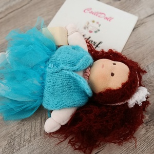 Waldorf manóbaba gyönyörű bongyi hajjal - játék & sport - baba & babaház - játékbaba, babakellék - Meska.hu