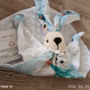 Gyönyörű Babaváró-Babaköszöntő ajándék szett kutyusos mintával - baba - mama - babalátogató ajándékcsomag - Meska.hu
