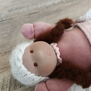 Cuki pelenkázható Waldorf manóbaba   - játék & sport - baba & babaház - játékbaba, babakellék - Meska.hu