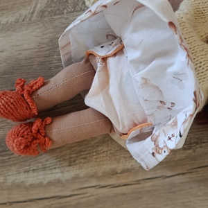  Öltöztethető vöröshajú Waldorf típusú baba keresi társát - játék & sport - baba & babaház - öltöztethető baba - Meska.hu