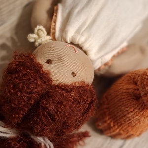  Pihe puha öltöztethető  Waldorf típusú baba - játék & sport - baba & babaház - öltöztethető baba - Meska.hu
