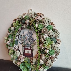 AKCIÓS!!Pozsgás kopogtató, 25cm  - otthon & életmód - dekoráció - ajtó- és ablak dekoráció - ajtódísz & kopogtató - Meska.hu