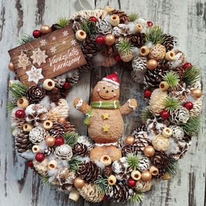 Mézi figurás ajtódísz, 24 cm  - Meska.hu