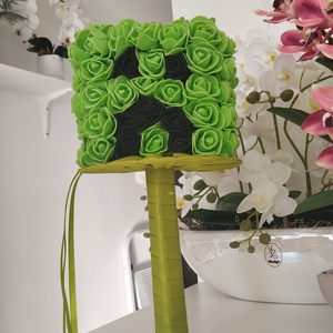 Minecraft full habrózsás örökcsokor, Otthon & Életmód, Virágdekoráció, Virágok, Virágcsokor, , MESKA