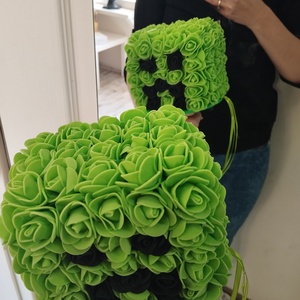 Minecraft full habrózsás örökcsokor - otthon & életmód - virágdekoráció - virágok - virágcsokor - Meska.hu