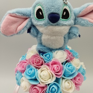 Stitch plüssös örökcsokor - otthon & életmód - virágdekoráció - virágok - virágcsokor - Meska.hu