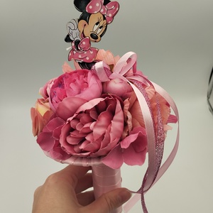 Minnie pink örökcsokor - otthon & életmód - virágdekoráció - virágok - virágcsokor - Meska.hu