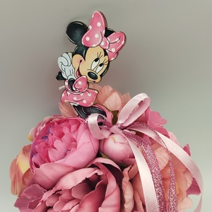 Minnie pink örökcsokor - otthon & életmód - virágdekoráció - virágok - virágcsokor - Meska.hu