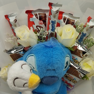 Nagy Stitch plüss Kinder csokor - otthon & életmód - virágdekoráció - virágok - virágcsokor - Meska.hu