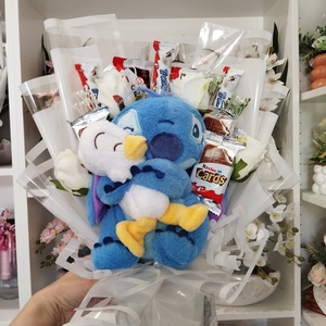 Nagy Stitch plüss Kinder csokor - otthon & életmód - virágdekoráció - virágok - virágcsokor - Meska.hu