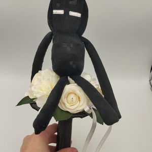 Minecraft Enderman örökcsokor - otthon & életmód - virágdekoráció - virágok - virágcsokor - Meska.hu
