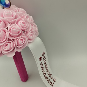 Pink púder színes unikornis örökcsokor - otthon & életmód - virágdekoráció - virágok - virágcsokor - Meska.hu