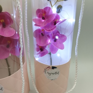 Köszönettel Ledes orchidea henger  - otthon & életmód - dekoráció - asztal és polc dekoráció - asztaldísz - Meska.hu