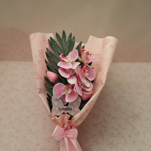 Orchidea örökcsokor, csajos - otthon & életmód - virágdekoráció - virágok - virágcsokor - Meska.hu
