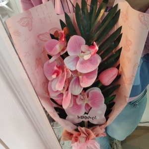 Orchidea örökcsokor, csajos - otthon & életmód - virágdekoráció - virágok - virágcsokor - Meska.hu
