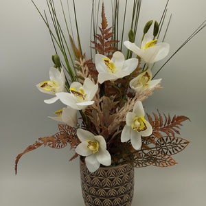 Orchideás őszi asztaldísz - Meska.hu
