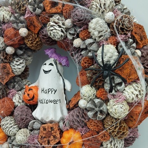 Happy Halloween ajtódísz - otthon & életmód - dekoráció - halloween - halloweeni ajtódíszek és ablakdíszek - Meska.hu