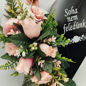 Prémium plexi szív sírdísz, rózsaszín - otthon & életmód - vallás - temetkezési tárgy - sírdísz, kegyeleti dísz - Meska.hu