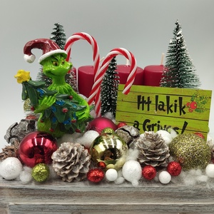 Grincs adventi fiók - karácsony - adventi díszek - adventi gyertyadíszek és koszorúdíszek - Meska.hu