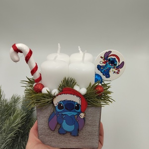 Mini Stitch adventi box - karácsony - adventi díszek - adventi gyertyadíszek és koszorúdíszek - Meska.hu