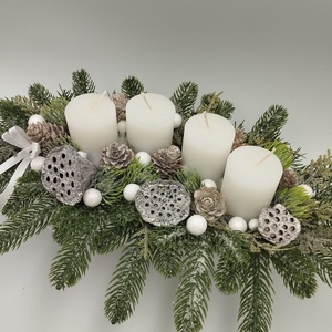 Vzs design fehér adventi csónak - karácsony - adventi díszek - adventi asztaldísz - Meska.hu