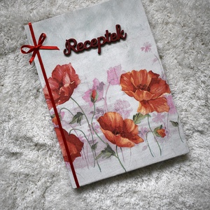 Pipacsos notesz - Meska.hu