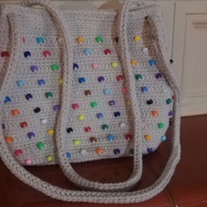 Horgolt kézitáska 10-12 éves lányoknak - táska & tok - pénztárca & más tok - pénztárca - női pénztárca - Meska.hu