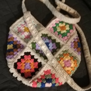 Horgolt kézitásja - táska & tok - kézitáska & válltáska - kézitáska - Meska.hu