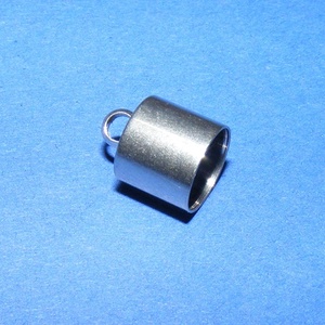 Nemesacél bőrvég (STAS-7 minta/1 db) - 12x9 mm - gyöngy, ékszerkellék - Meska.hu Nemesacél bőrvég (STAS-7 minta/1 db) - 12x9 mm - gyöngy, ékszerkellék - Meska.hu