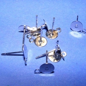 Nemesacél stiftes fülbevaló alap (STAS-25 minta/1 db) - 12x7 mm - gyöngy, ékszerkellék - Meska.hu Nemesacél stiftes fülbevaló alap (STAS-25 minta/1 db) - 12x7 mm - gyöngy, ékszerkellék - Meska.hu