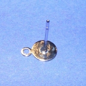 Nemesacél stiftes fülbevaló alap (STAS-25 minta/1 db) - 12x7 mm - gyöngy, ékszerkellék - Meska.hu Nemesacél stiftes fülbevaló alap (STAS-25 minta/1 db) - 12x7 mm - gyöngy, ékszerkellék - Meska.hu