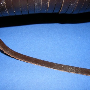 Lapos bőrszíj - 7x2 mm (10. minta/1 m) - sötétbarna - vegyes alapanyag - egyéb alapanyag - Meska.hu Lapos bőrszíj - 7x2 mm (10. minta/1 m) - sötétbarna - vegyes alapanyag - egyéb alapanyag - Meska.hu