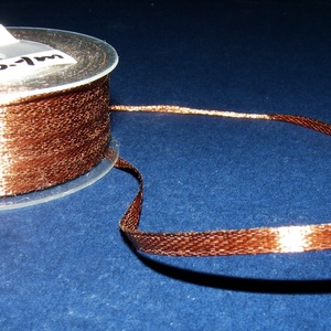 Szaténszalag (122. minta/1 m) - barna - textil - Meska.hu Szaténszalag (122. minta/1 m) - barna - textil - Meska.hu